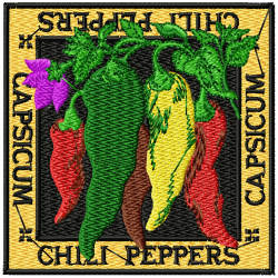 Pepper Embroidery Design 2 Pepper Embroidery Design 2